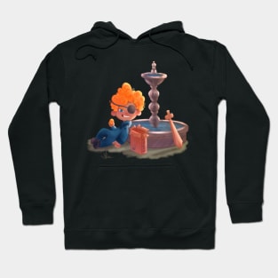 Boy playing treasure hunt Hoodie